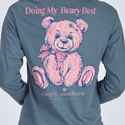Youth Long Sleeve Teddy Bear Shirt