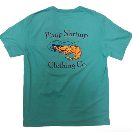 Pimp shrimp Original Tee Seafoam