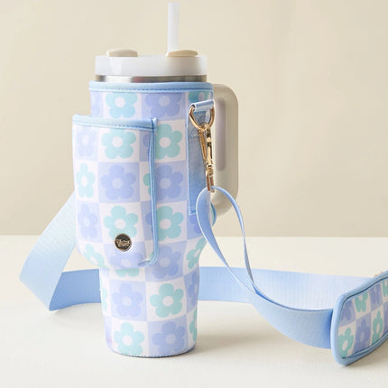 The Darling Effect Tumbler Sling-Flower Check