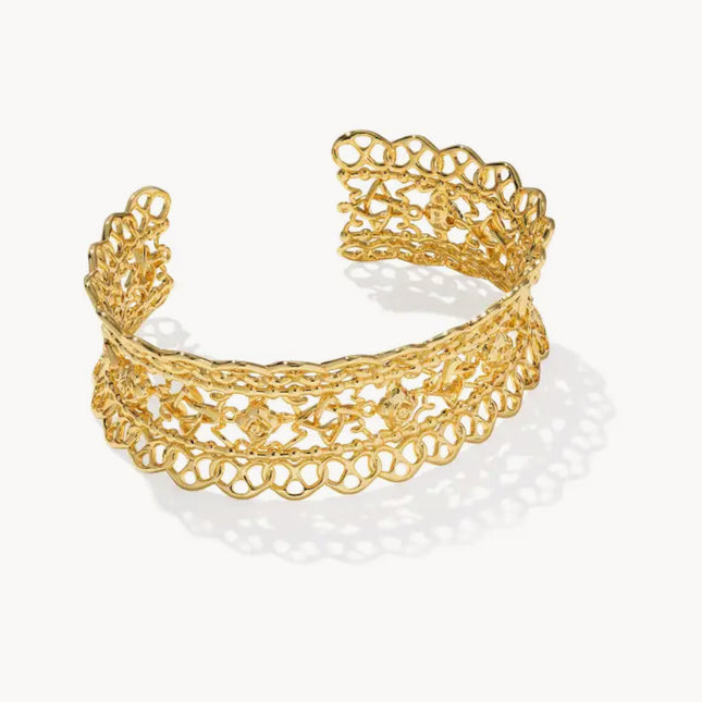 Krista lace cuff bracelet gold Kendra Scott