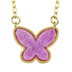 Purple Butterfly Druzy