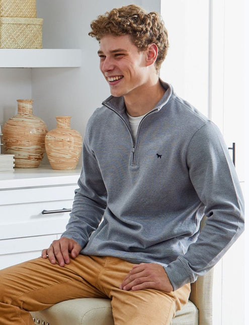 Striped Quarter Zip