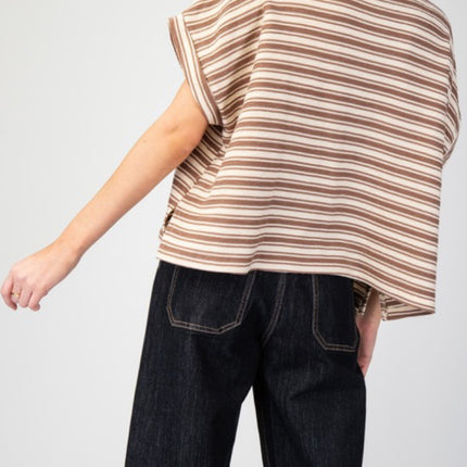 Striped Round Neck Top