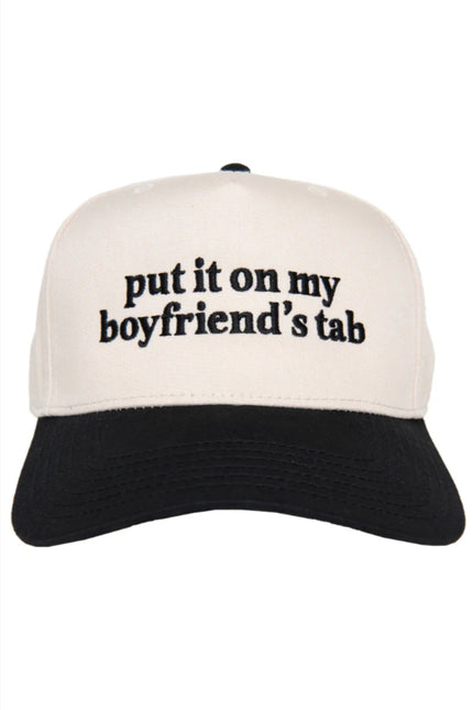 Put It On My Boyfriend's Tab Trucker Hat