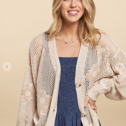 Lightweight Floral Cardigan