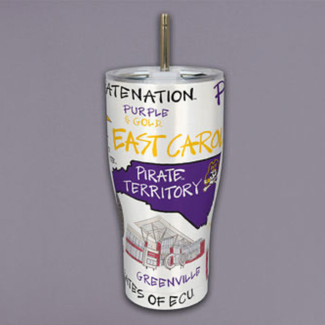 ECU Icon Metal Tumbler