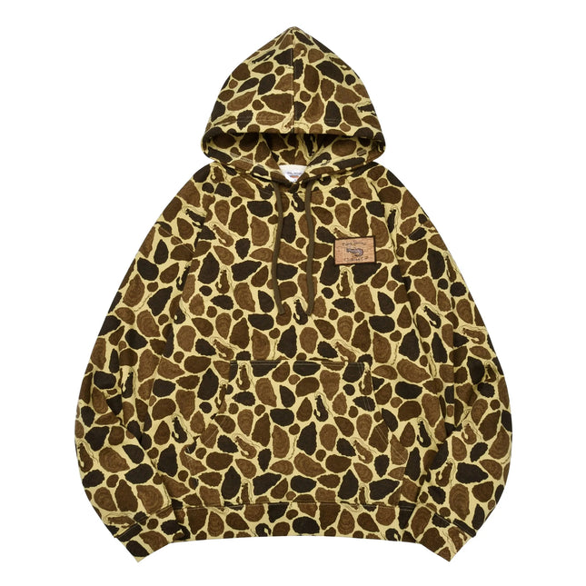 Brown Oyster Camo Mid Weight Hoodie