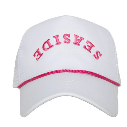 Seaside Upside Down Trucker Cap with Rope