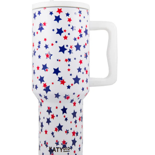Red White and Blue Star Tumbler