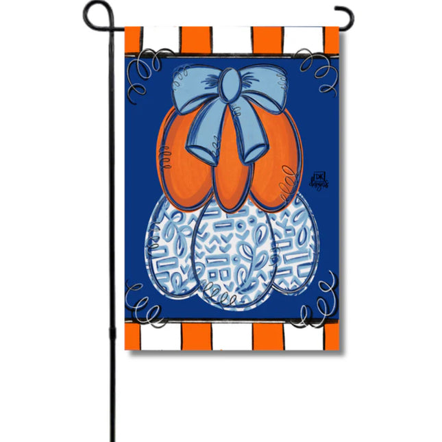 Chinoserie Pumpkin Stack Garden Glam Flag