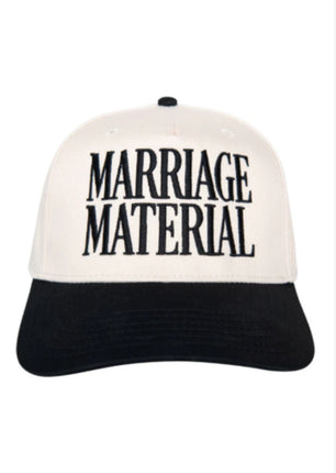 Marriage Material Two-Toned Vintage Hat