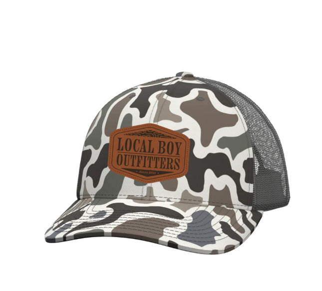 Topo Leather Trucker Hat