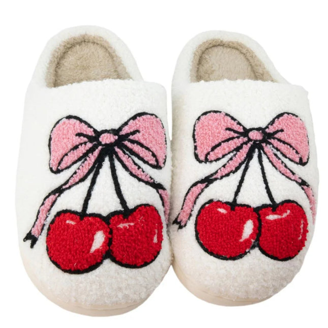 Cherry Bow Slippers