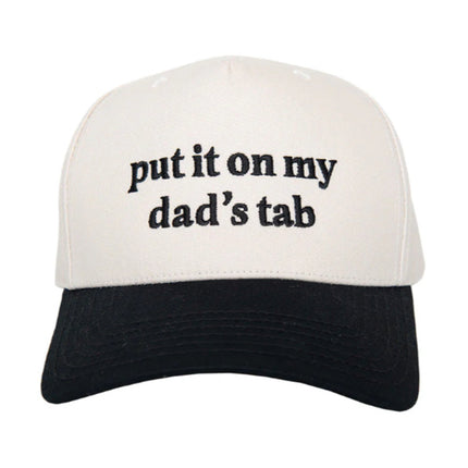 Put It On My Dads Tab trucker hat