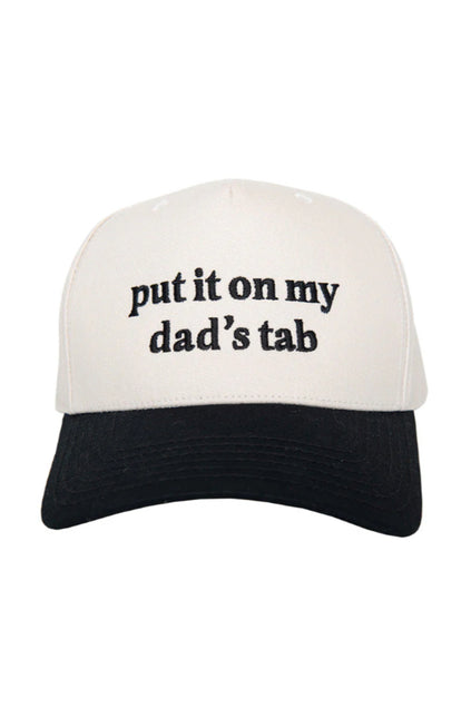 Put It On My Dads Tab trucker hat