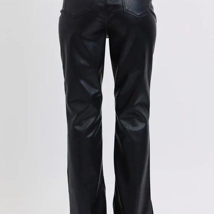 HW Tummy Control Faux Leather Bootcut