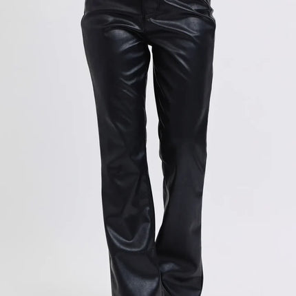 HW Tummy Control Faux Leather Bootcut