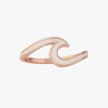 Pura Vida Enameled Wave Ring Rosegold