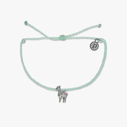 Pura Vida Llama Silver Charm Bracelet