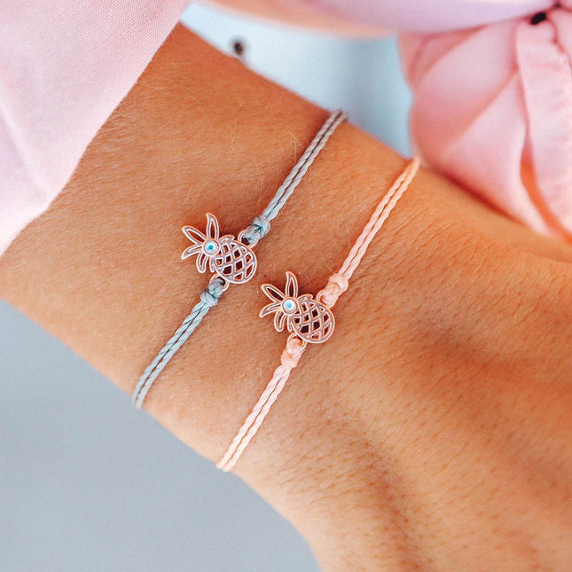 Open Pineapple RG Bracelet Blush