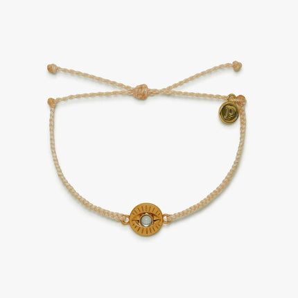 Pura Vida Gemstone Eye Coin Gold Bracelet