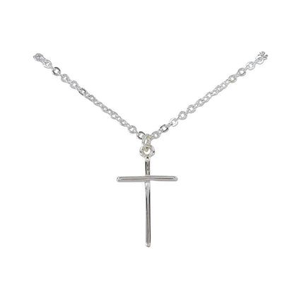 Periwinkle Silver Cross