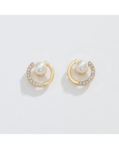 Periwinkle Pearl Gold Stud