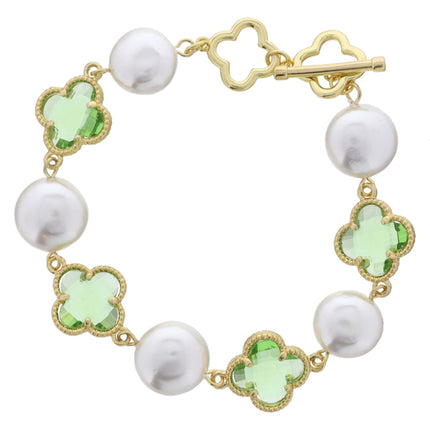 Jane Marie Pearls & Gold Bracelets