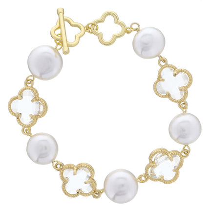 Jane Marie Pearls & Gold Bracelets