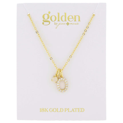 Jane Marie My Golden Mark Gold Initial Necklace