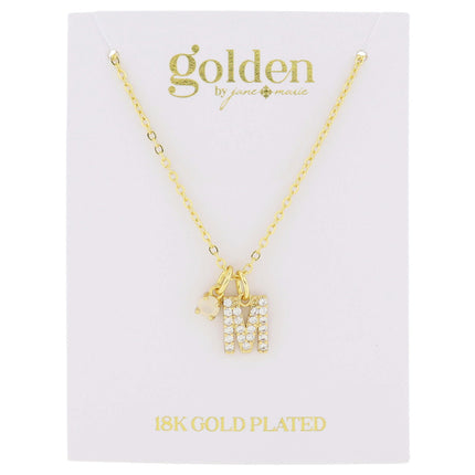 Jane Marie My Golden Mark Gold Initial Necklace