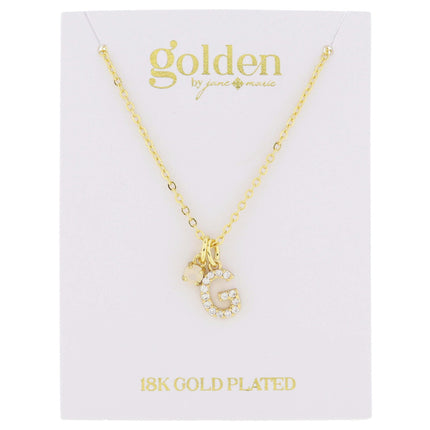 Jane Marie My Golden Mark Gold Initial Necklace