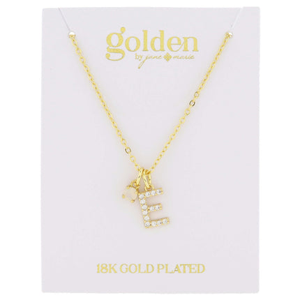 Jane Marie My Golden Mark Gold Initial Necklace