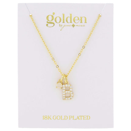 Jane Marie My Golden Mark Gold Initial Necklace