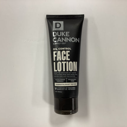 Duke Cannon 3oz Oil Control Face Lotion