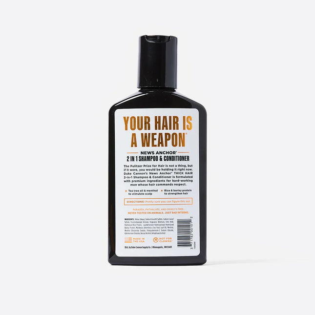 News Anchor Hair Wash 2 in 1 - Bayrum 14oz