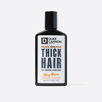 Duke Cannon News Anchor Hair Wash 2 in 1 - Bayrum 14oz