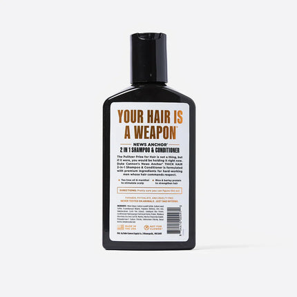 Duke Cannon News Anchor Hair Wash 2 in 1 - Cedarwood