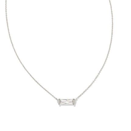 Kendra Scott Fletcher White Crystal Necklace