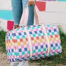 Katydid Overnight Bag Checkered Bag