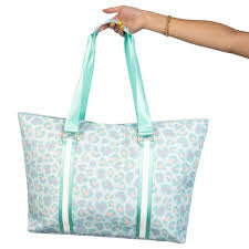 Katydid Overnight Bag Blue Leopard