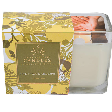 Creative Energy Classic 2 in 1 Soy Lotion Candles: Citrus Basil & Wild Mint