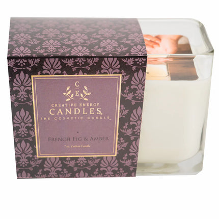 Creative Energy Classic 2 in 1 Soy Lotion Candles: French Fig & Amber