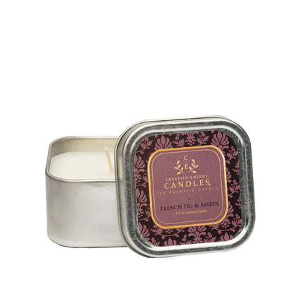 Creative Energy Classic 2 in 1 Soy Lotion Candles: French Fig & Amber