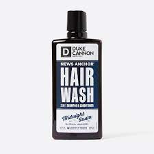 Duke Cannon News Anchor Hair Wash 2 in 1 - Midnight Swim 14oz