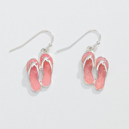 Periwinkle Earrings Pink Double Flip Flops