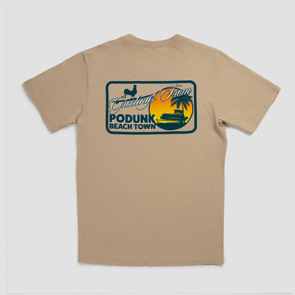 Beach & Barn Podunk Beach Town Tee Shirt