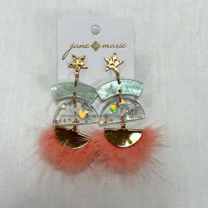 Jane Marie Star Post Tassel Earrings