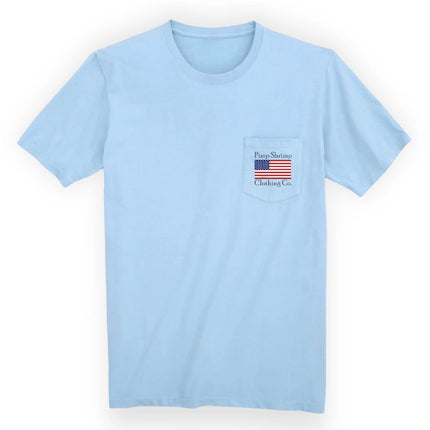 Pimp Shrimp Patriot Surfer Short Sleeve T-Shirt