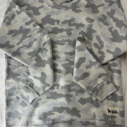 Southern Fried Cotton Comfy Crew Grey Camo